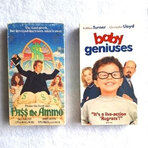 Pass the Ammo and Baby Geniuses VHS Tapes Retro See All Our Items!